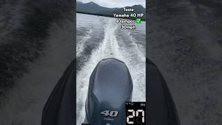 Teste motor Yamaha 40 hp 4 tempos #pesque #bassfishing #pescador #fishing #fish #pescaes #sport