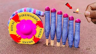 Diwali Royal Ground Chakkar Vs Deluxe Matchstick Chain Reaction Domino Amazing Experiment | क्या 😱