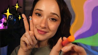 Coloring You w/ Joy& Hope | ASMR for Depression | Soft Speaking & Drawing on Face