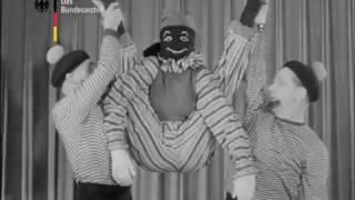 Bagin Trio, rag doll contortion / Puppe-Kontorsion / акробатика "кукла" , 1952