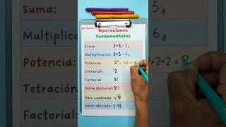 8 operaciones fundamentales. 😲✌️ #ingedarwin #matematicas