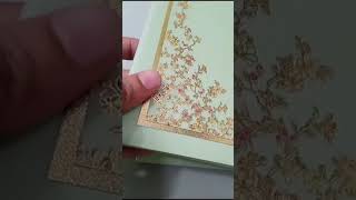 Royal & Exclusive Hardbound Invitation Card With Floral Pattern | Jimit Card | 2680NKDReel