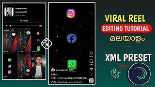 WhatsApp Facebook Instagram Reels Editing | Social Media Viral Editing | Alight Motion Preset XML