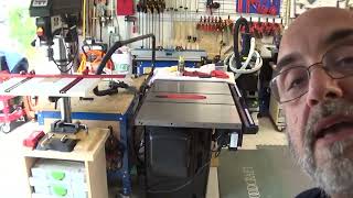 Cleaning and maintaining my table saw top.