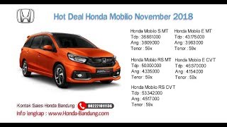 Promo Honda Mobilio Hot Deal - Honda Bandung | 081931213334