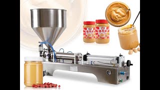 Semi-automatic peanut butter filling machine | Manual paste filling machine