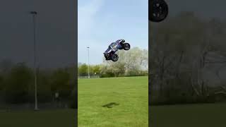 Traxxas X-Maxx jump off BMX ramp! #shorts