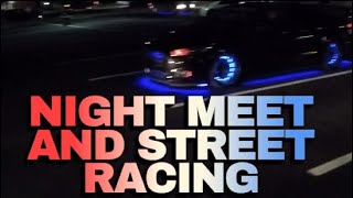 Audi A3 vs Subaru STI - late car meet