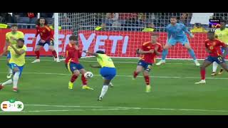 Endrick Scores ; Second International goal for Wonderkid Endrick #brazil #spain