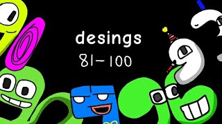 desings do 81-100 e faça um desing do 101-150