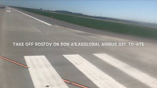 ROSTOV DALAMAN ,A 321, TC-ATE ,ATLASGLOBAL, 4K,РОСТОВ АЭРОПОРТ ПЛАТОВ ДАЛАМАН,LANDING DALAMAN