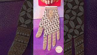 Henna scraping ASMR || Full hand detailed bridal mehndi design || ###asmr #shorts