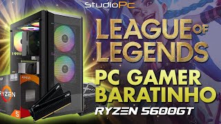 JOGANDO LEAGUE OF LEGENDS NO PC GAMER BARATINHO AMD RYZEN 5600GT