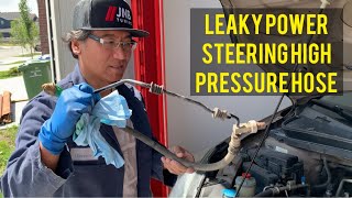 2007 Honda Odyssey Power Steering High Pressure Hose Replacement