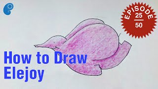 How to draw cute elephants – Elejoy