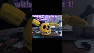 MAKING A WITHERED SPRINGBONNIE SUIT PART 1 #fnaf #animatronics #cosplaycostume #springtrap