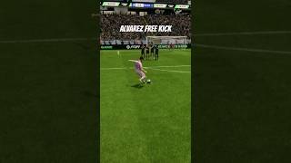 Julian Alvarez sublime free kick #fc24 #gaming