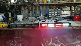 Red & White L.E.D Dash Lights