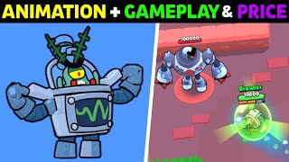 BRAWL STARS PLANKTON DARRYL GAMEPLAY, ANIMATION, PIN, COST & PLAYER ICON