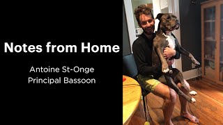 Notes from Home: Antoine St-Onge | Principal Bassoon