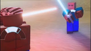 Bald Minecraft Steve vs Ricardo Epic Block Battle ROBLOX Star Wars: Lightsaber Battles II