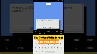 Open Url In Termux #TermuxVideos #VideosOfTermux #TermuxVideosCodeWithMobile