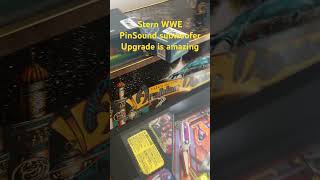 Stern WWE Pinball with PinSound subwoofer upgrade sounds amazing #2024 #new