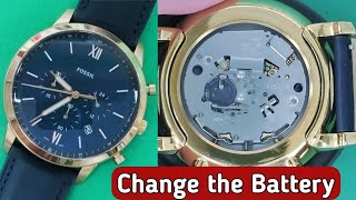 How to change the battery on Fossil FS5790 watch