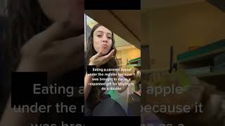 Eating A Caramel Apple TikTok chewedpolaricegum