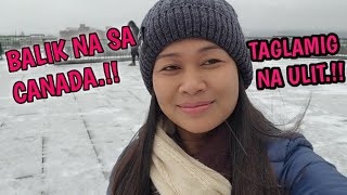 LIFE IN CANADA🇨🇦 || WINTER NA SA CANADA||TAPOS NA ANG BAKASYON|| PUNTA AKO SA INDIA🇮🇳 ||UPDATE