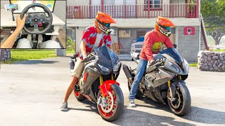 The Crew Motorfest | HONDA CBR1000RRSP2 & BMW S1000RR Super Bikes Gameplay | Logitech G29