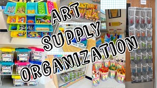 Art Supply Organization- Hacks Every Art Teacher Needs!