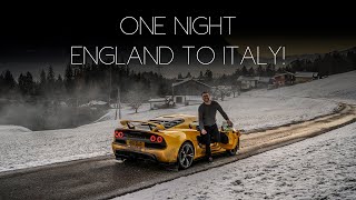 EXIGE ROAD TRIP - Driving from London to Italy in my Lotus to Drive in the Snow! - PART 1