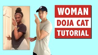 WOMAN DOJA CAT TIKTOK DANCE TUTORIAL (EASY STEP BY STEP FOLLOW ALONG TUTORIAL)