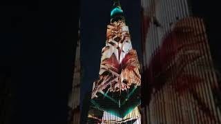 Burj Khalifa Night View in Dubai, United Arab Emirates.