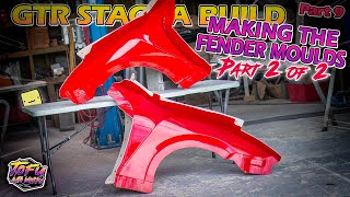 How To Make Fiberglass Fender Molds. Part 2 of 2.  Sky-gea build: Part 9