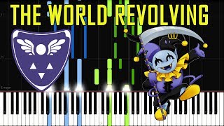 THE WORLD REVOLVING -Deltarune - Undertale Series (Jevil Boss Theme) [Synthesia Piano Tutorial]