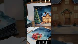 Create Your Own MAGICAL Watercolor Christmas Cards!