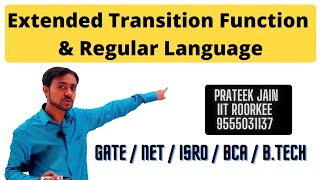 Lecture 6 - Extended Transition Function & Regular Language