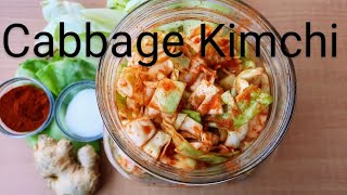 How to make green Cabbage Kimchi.