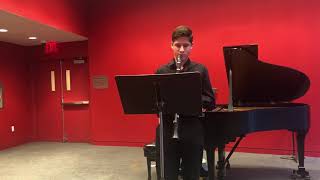 Brett Bernstein playing Concerto No. 1 in F Minor by C.M. Von Weber