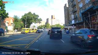 Vantrue N5 Video - traffic agents - moped lane splitting - not letting and going in - school bus