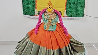 simple and Easy varamahalakshmi saree draping | How to Drape saree for varamahalakshmi |వరమహాలక్ష్మి