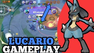 lucario gameplay in pokemon unite insane gameplay