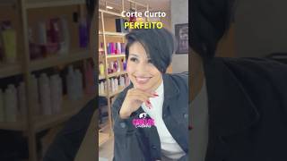 Corte Curto PERFEITO - Uauuu! #shorts #hair #haircut #shorthair #hairstyle #cabelocurto