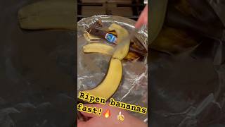 How to ripen bananas FAST at home 🍌💨 #shorts #short #banana