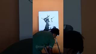 shahid bhagat singh portirat painting 🙏 #art #short #youtubeshorts #india