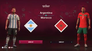 FIFA 23 | COPA MUNDIAL QATAR 2022 | ARGENTINA VS MARRUECOS | 4K 60FPS | PS5