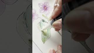 Learn botanical art tips from Raissa using Albrecht Dürer Watercolour Marker's blender