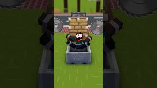 HELP Herobrine Run From the Bat Girl (Bones - Imagine Dragons) #herobrine #bones #minecraft #shorts